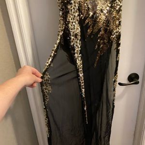 Wow!!! Alberto Makali Two-piece Sequined Formal Dress/Pantsuit